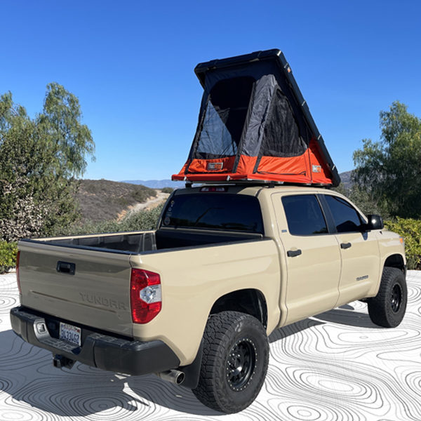 2007-23 Toyota Tundra CrewMax RUGGED® Rooftop Tent w/ Low Mount Crossbars