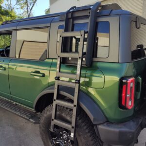 2021-26 Ford Bronco 4-Door Side Folding Ladder - WORKS WITH OEM ROOF RACK