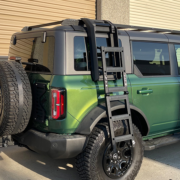 2021-24 Ford Bronco Side Folding Ladder - WORKS WITH BADASS ROOF RACKS