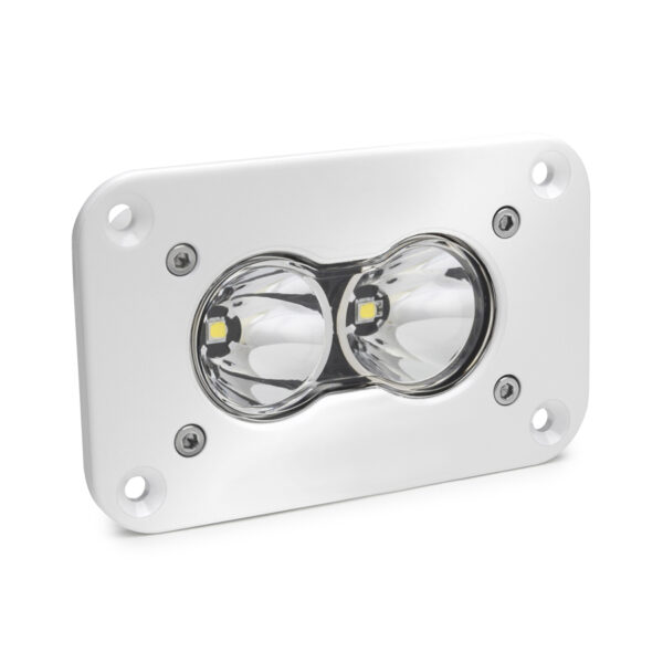 S2 Pro White Flush Mount LED Auxiliary Light Pod - Universal